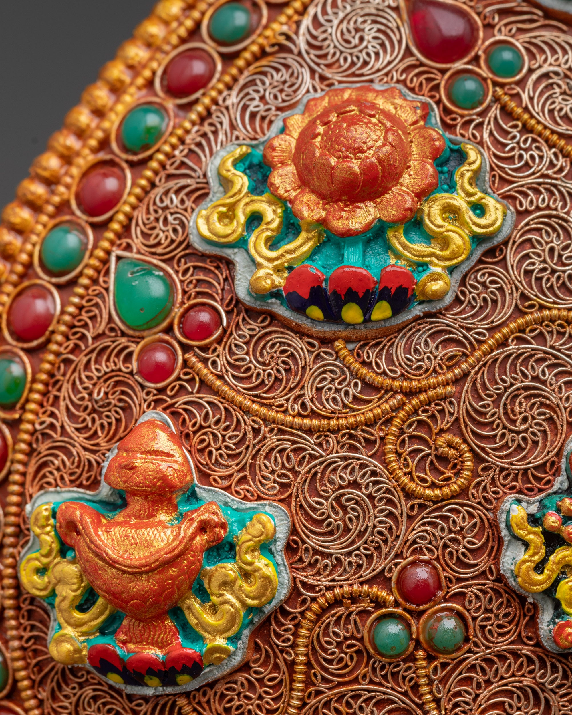 Handmade Tibetan Ashtamangala | Buddhist Symbols for Altars & Rituals