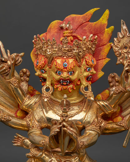 Vajrakilaya Statue | Buddhist Wrathful Deity of Protection