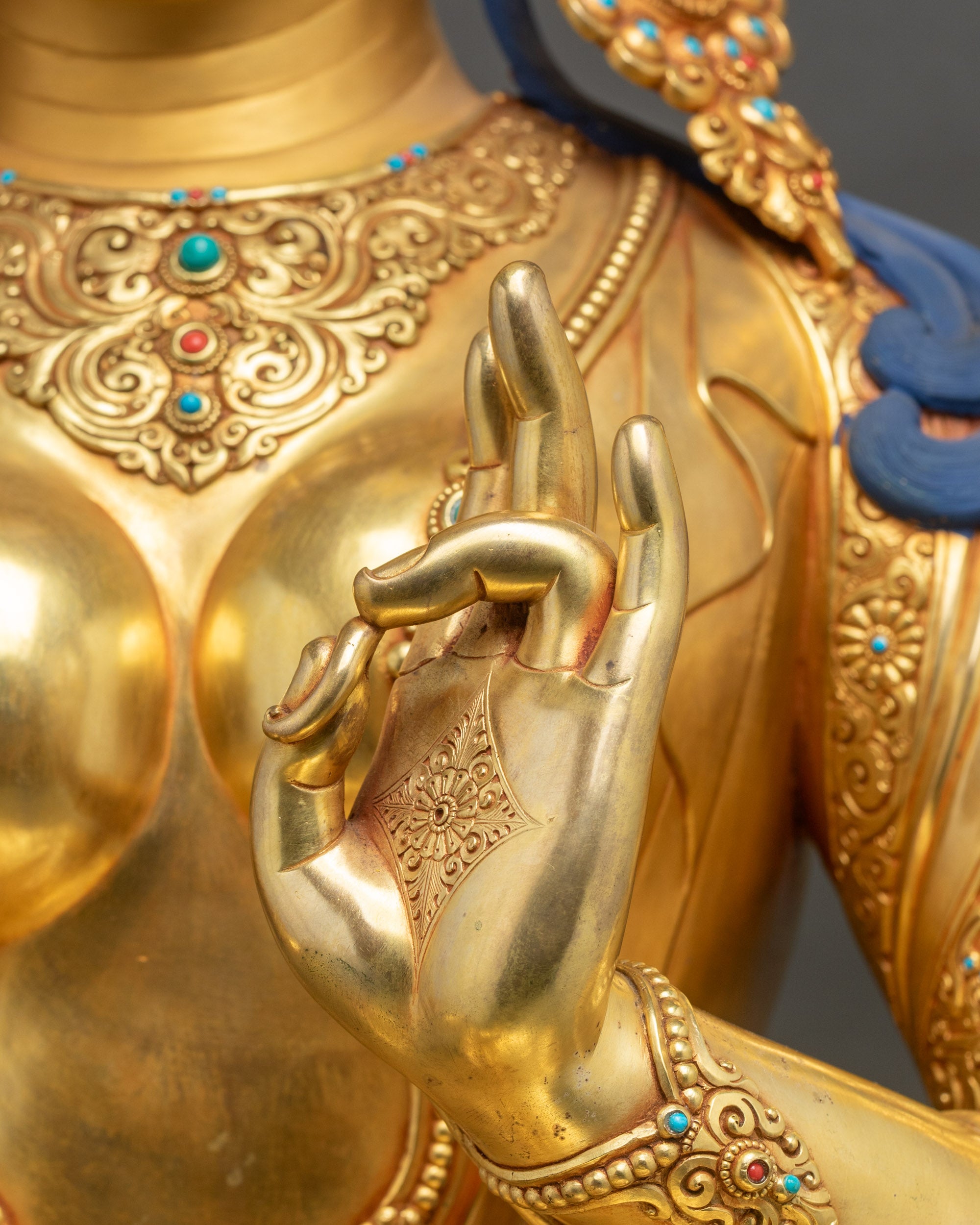 Large Green Tara Statue | High-Quality Buddhist Sculpture from Nepal