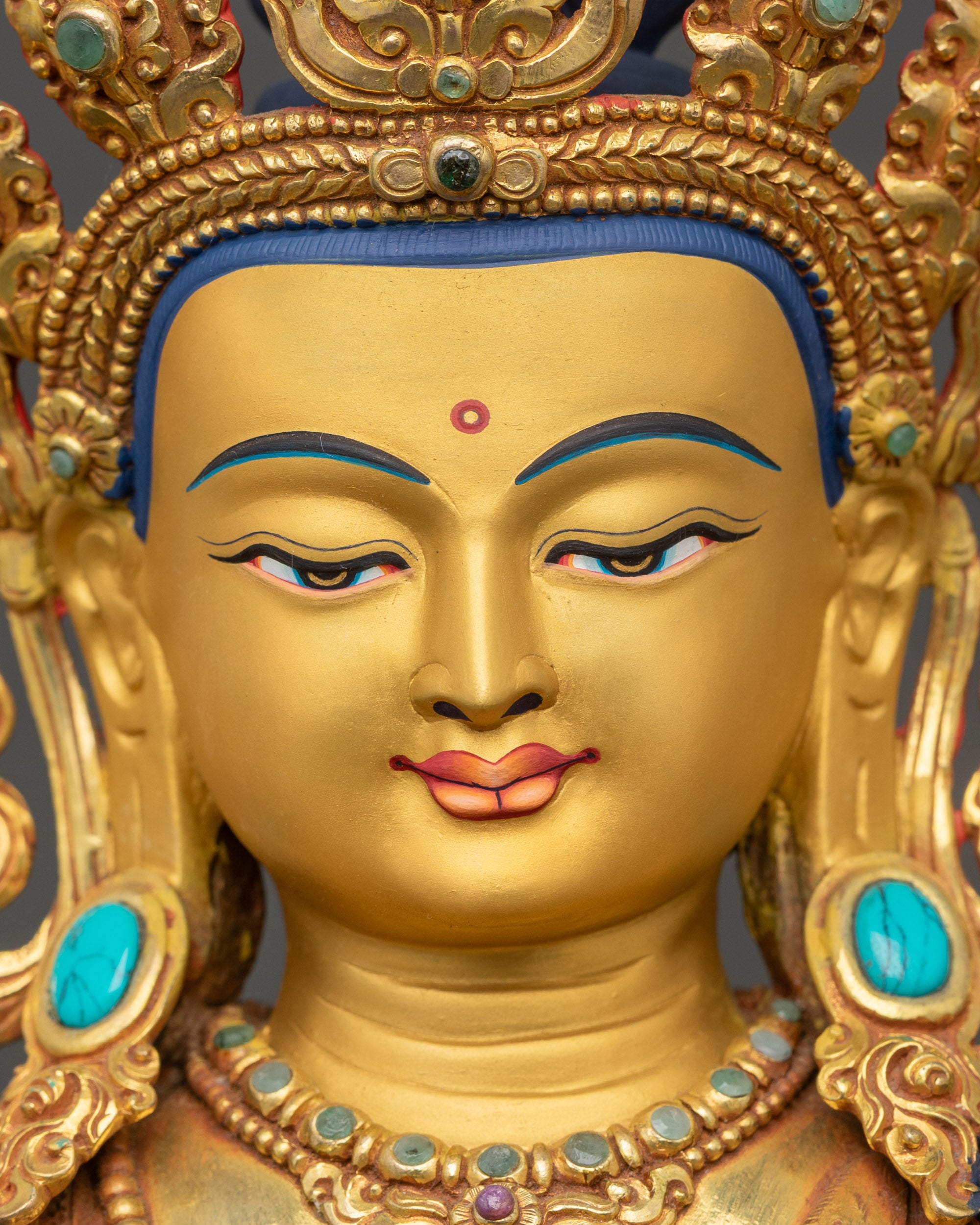 Chenrezig with Consort Statue | Representation of Compassion and Union