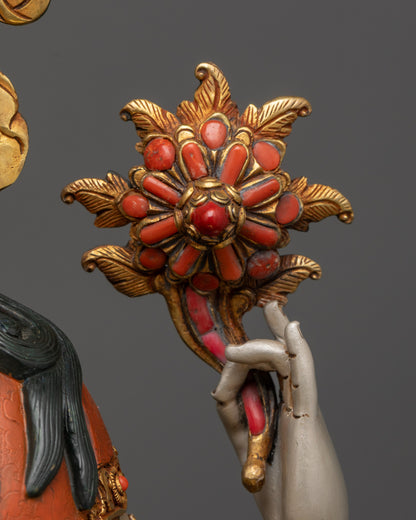 Compassionate Chenrezig Statue | Hand-painted Tibetan Buddhist Idol