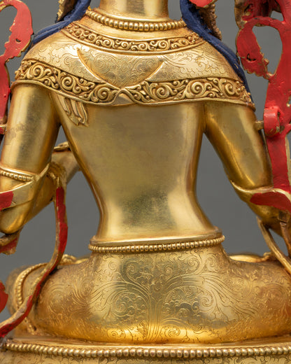 Goddess White Tara Statue | Handcrafted Buddhist Altar from Nepal