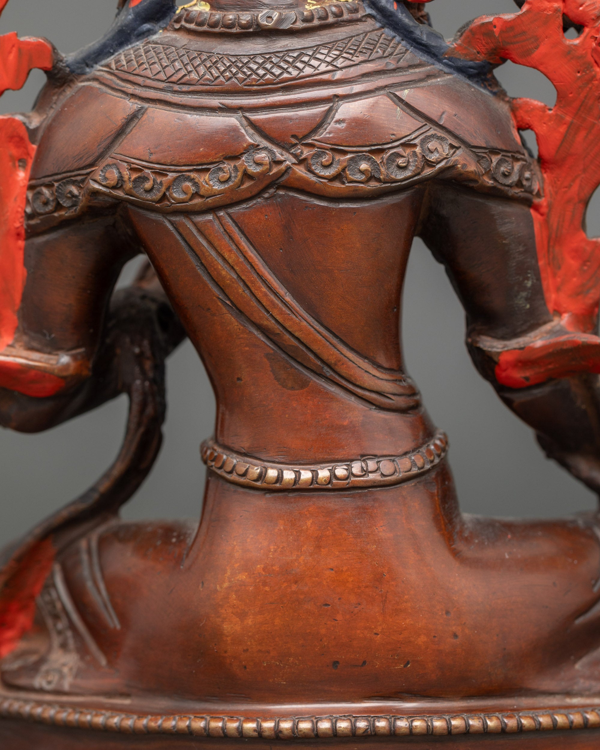 Oxidized Statue of Green Tara for Spiritual Blessing