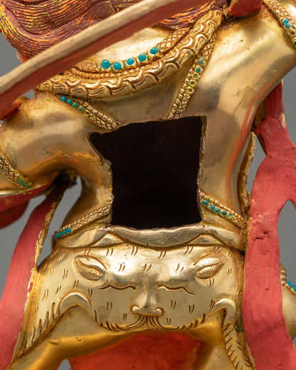 Wrathful Chakna Dorje Sculpture | Handicrafted Nepalese Artwork