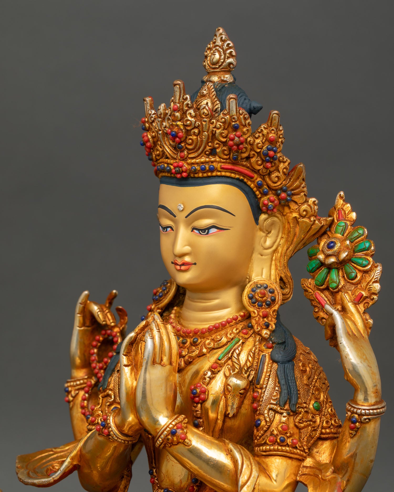 Chenrezig Statue | Nepalese Artisan-Crafted Artwork