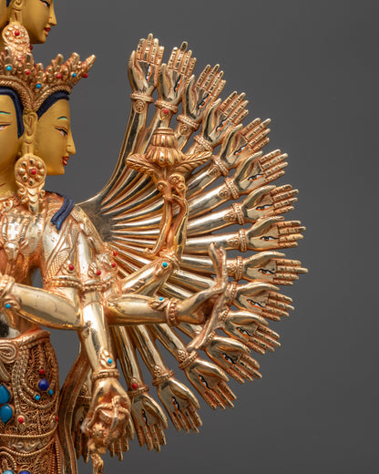 Thousand-Armed Avalokiteshvara Statue | Deity of Infinite Compassion