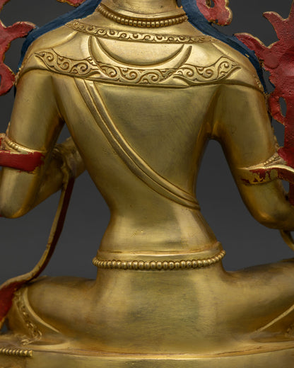 Handcrafted Green Tara Statue – Fine Buddhist Sculpture from Nepal
