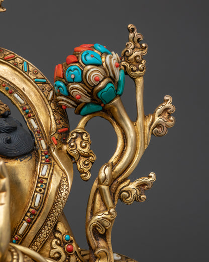 Premium Green Tara Sculpture | Buddhist Goddess of Swift Protection