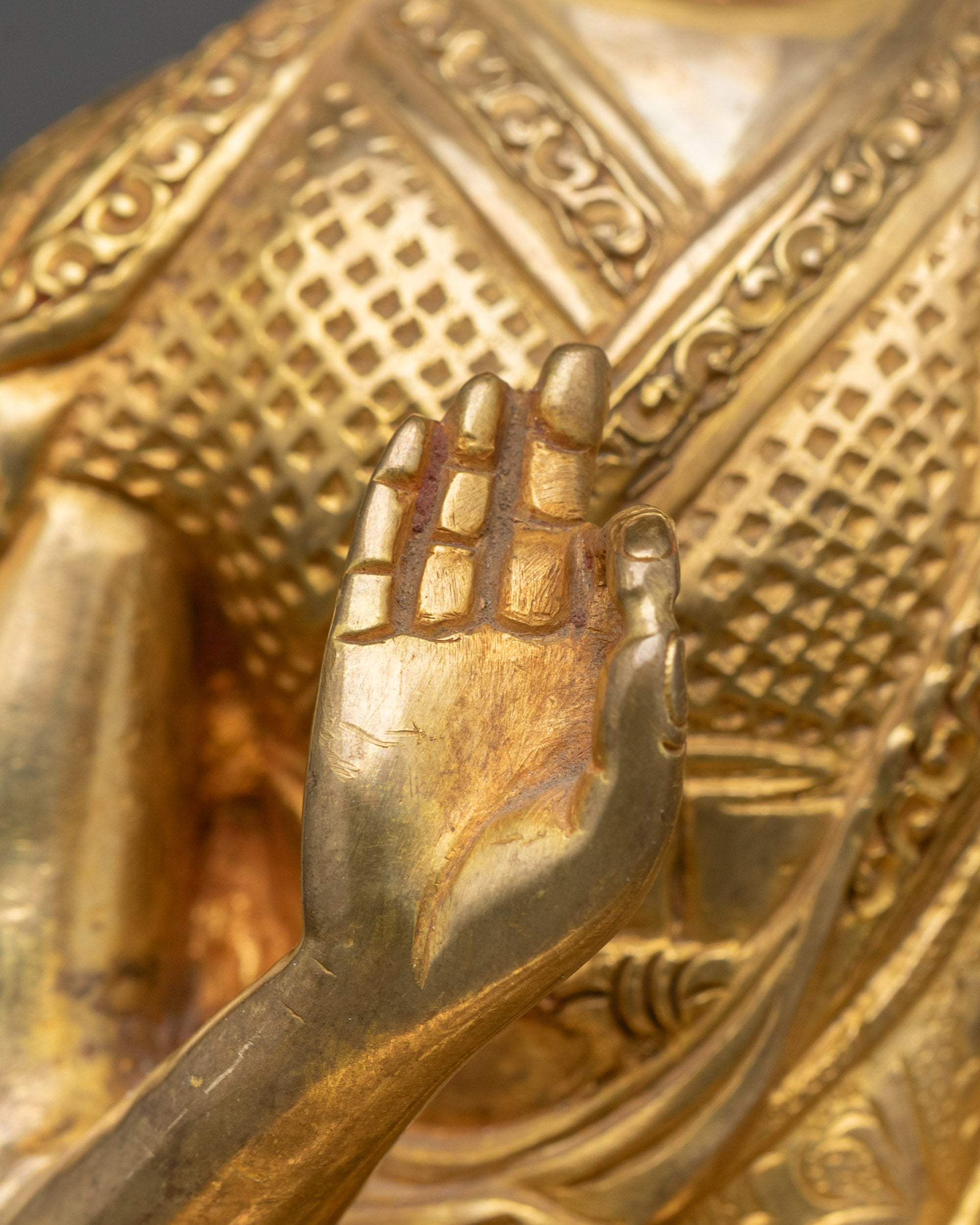 Je Tsongkhapa Statue Set – Handmade Buddhist Master Figures