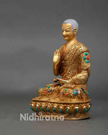 Tsongkhapa and Two Disciples Set – Luminous Wisdom Handmade Statue