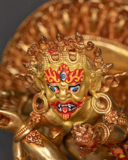 Yamantaka Consort Statue | Wrathful Form of Manjushri