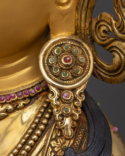 19" Premium Amitayus Statue | Handcrafted Buddha of Longevity Sculpture