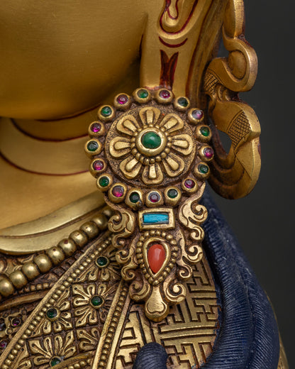 Tibetan Padmasambhava Statue for Meditation & Prayer | Nepalese Craft