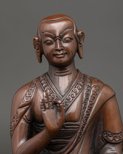 Je Tsongkhapa Statue Set | Himalayan Handcrafted Buddhist Art