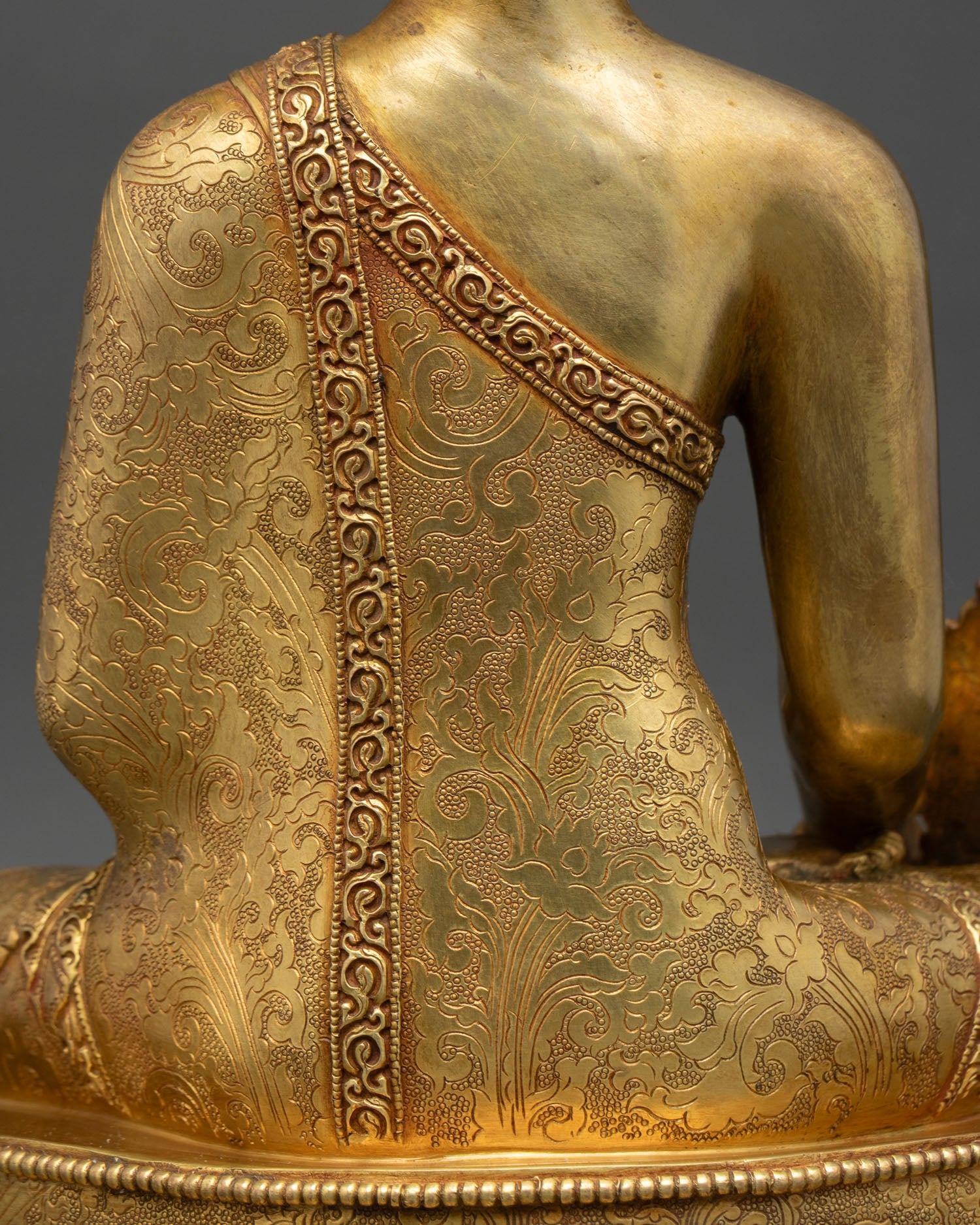 Medicine Buddha Statue | 24K Gold Gilded Copper Buddhist Art