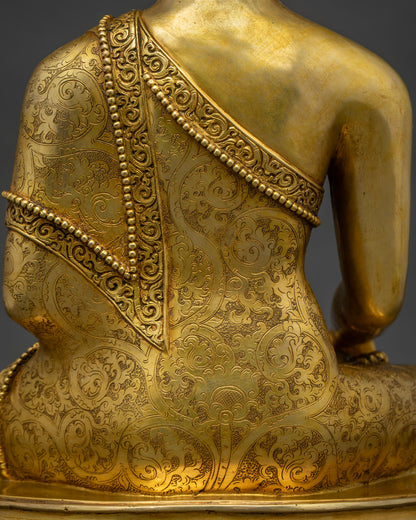 Handmade Shakyamuni Buddha Statue | Lost-Wax Cast Metal Craft