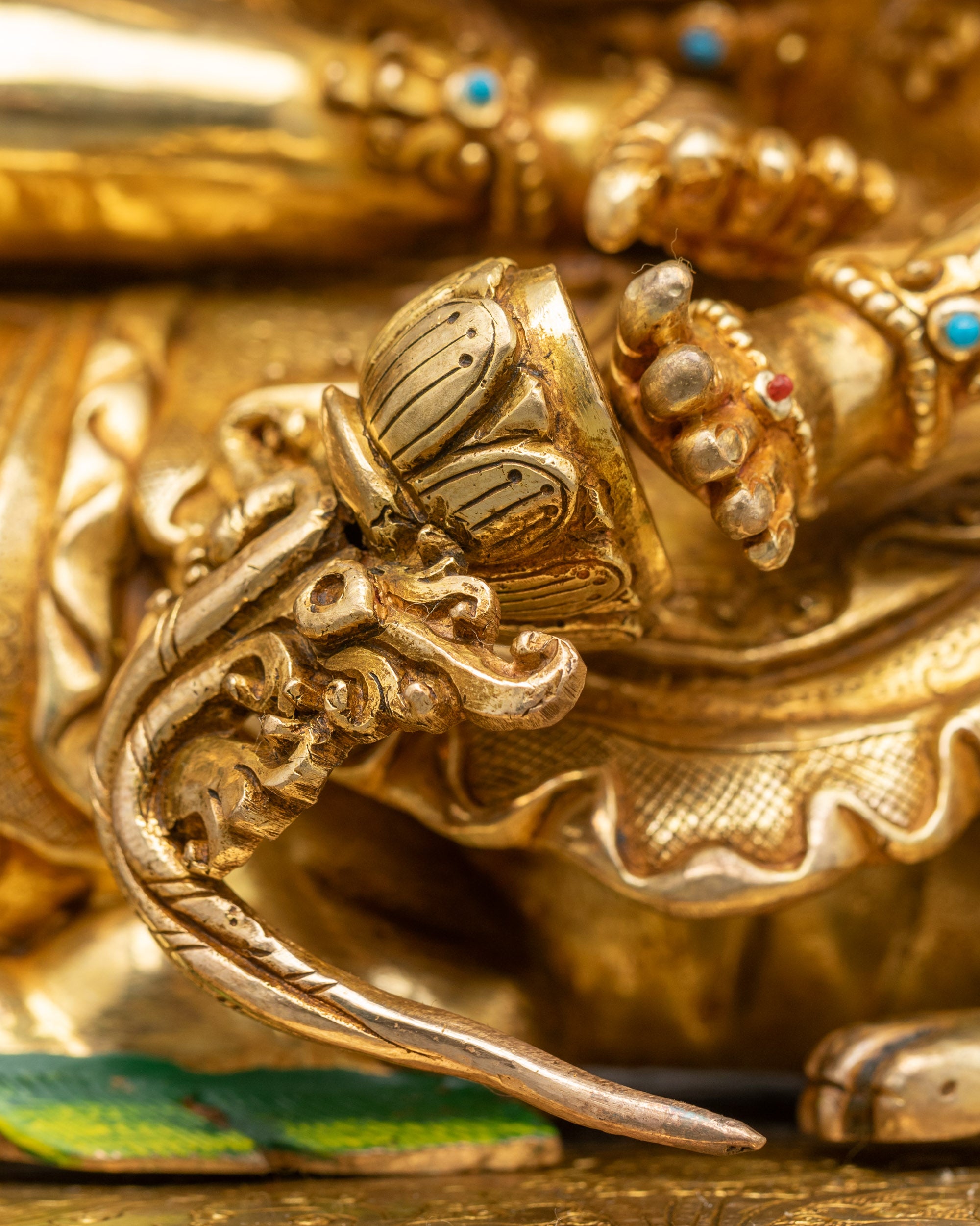 Vadisimha Manjushri Statue | Lion’s Roar Manjushri Buddhist Figurine