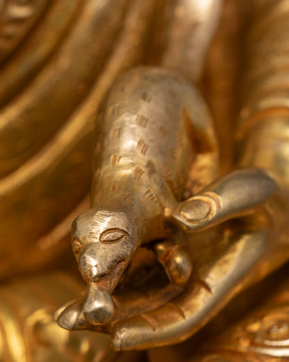 Wealth Manifestating Guru Norlha Statue | Handmade in Nepal