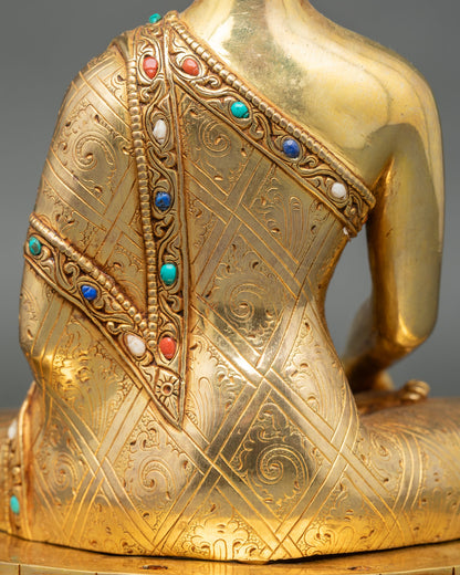 Three Buddha Sculpture Set – Handmade Meditation Altar Figures
