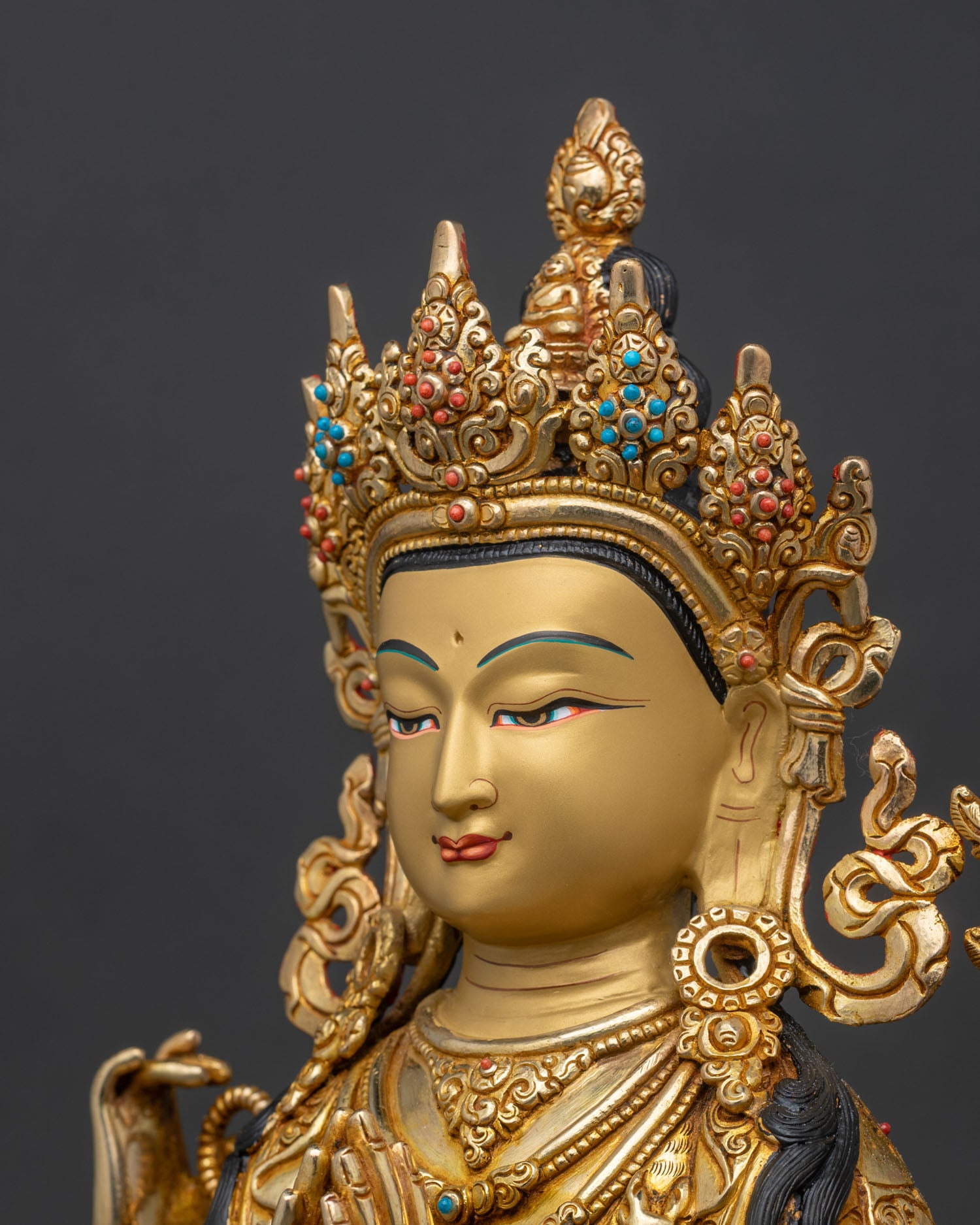 Chenrezig Statue | Buddhist Meditation Decor from Nepal