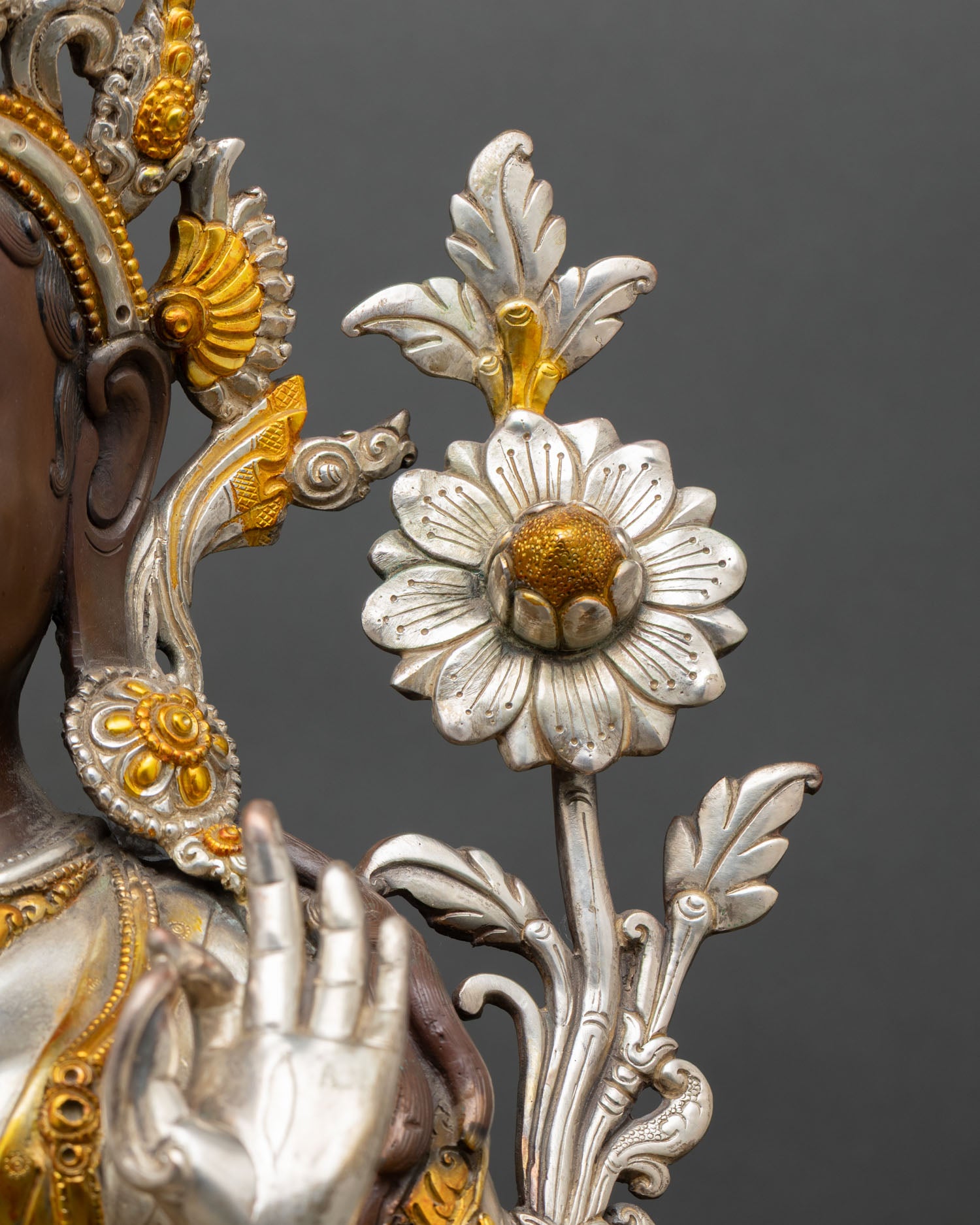 Handcrafted White Tara Statue – Goddess of Longevity & Peace