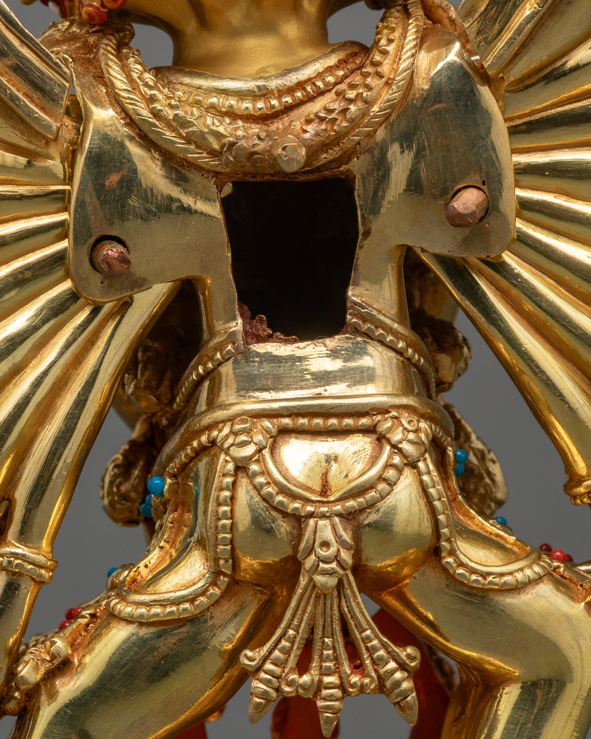 Buddhist Guardian Yamantaka Statue | Traditional Nepalese Artwork