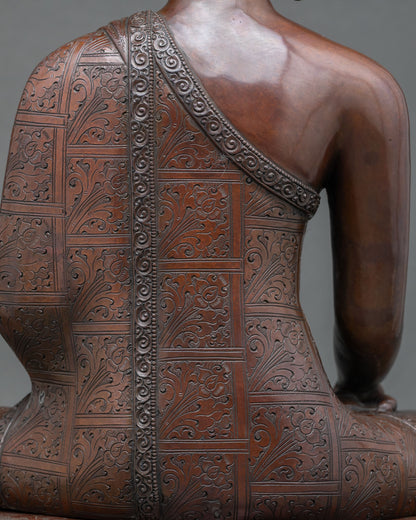 Shakyamuni Buddha Oxidized Copper Statue | Founder of Buddhism