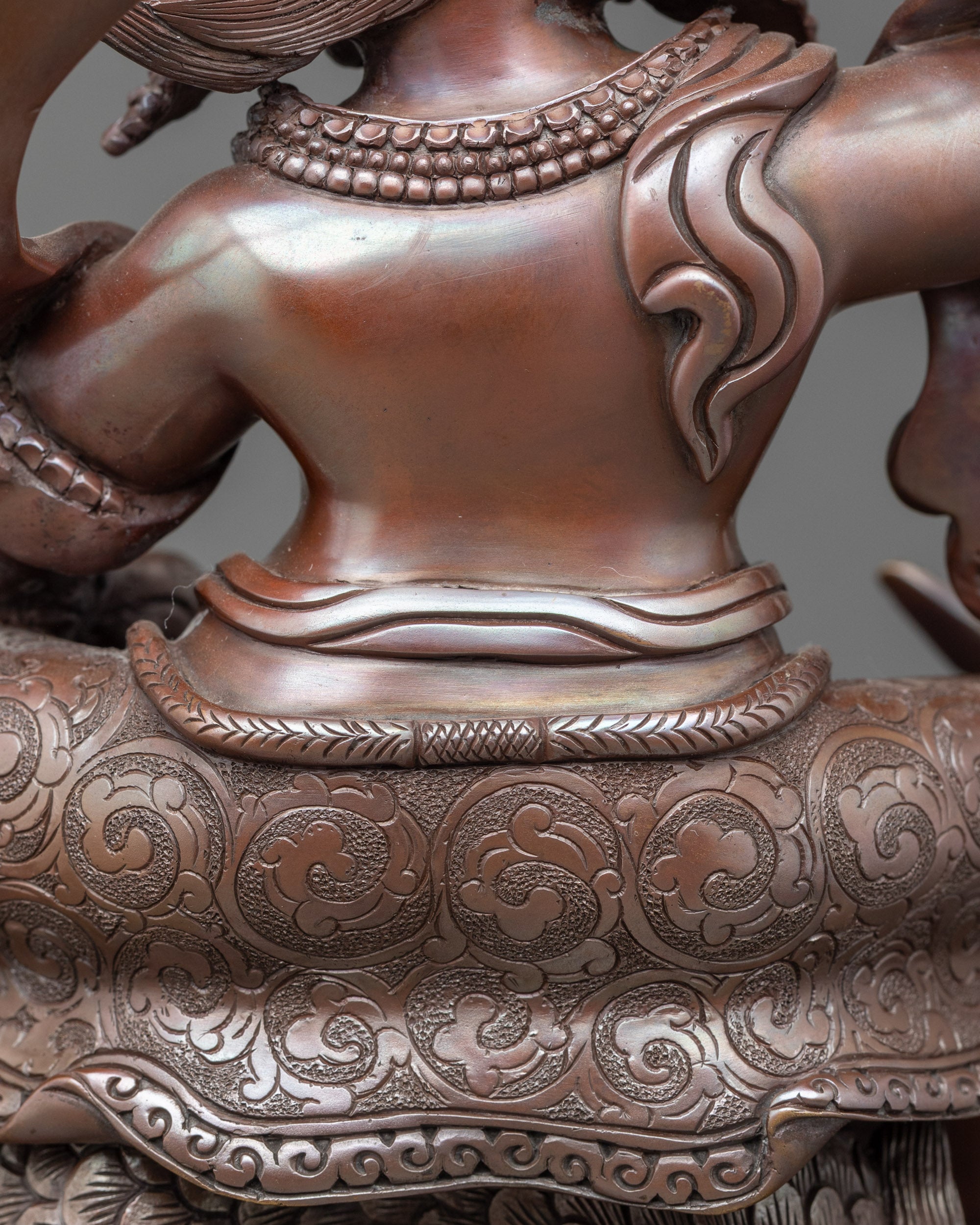 White Dzambhala Statue: Tibetan Deity of  protection and Wealth
