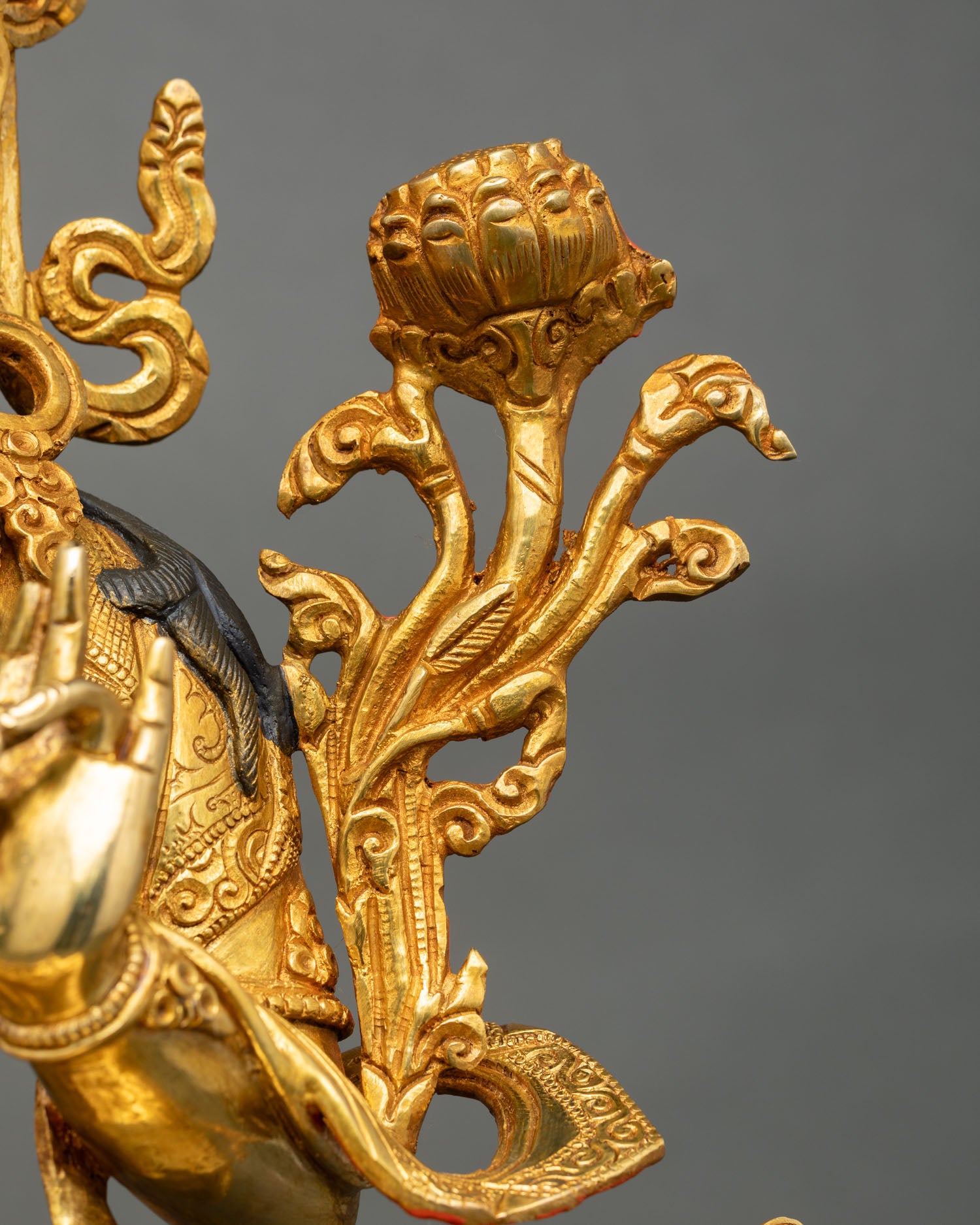 Blessed Green Tara | 24K Gold Gilded Buddhist Statue