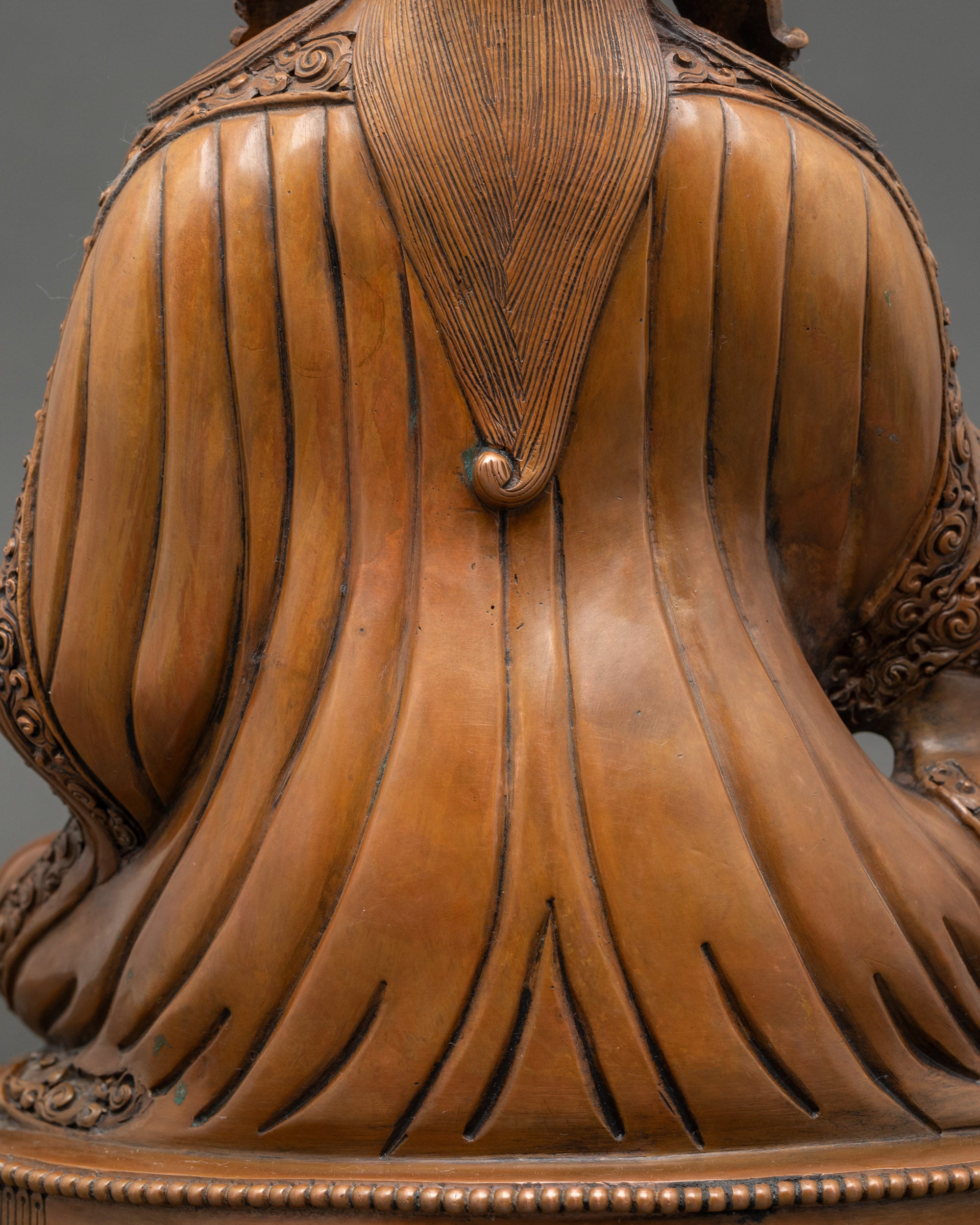 Nepalese Guru Rinpoche Sculpture- Oxidized Vajra Master