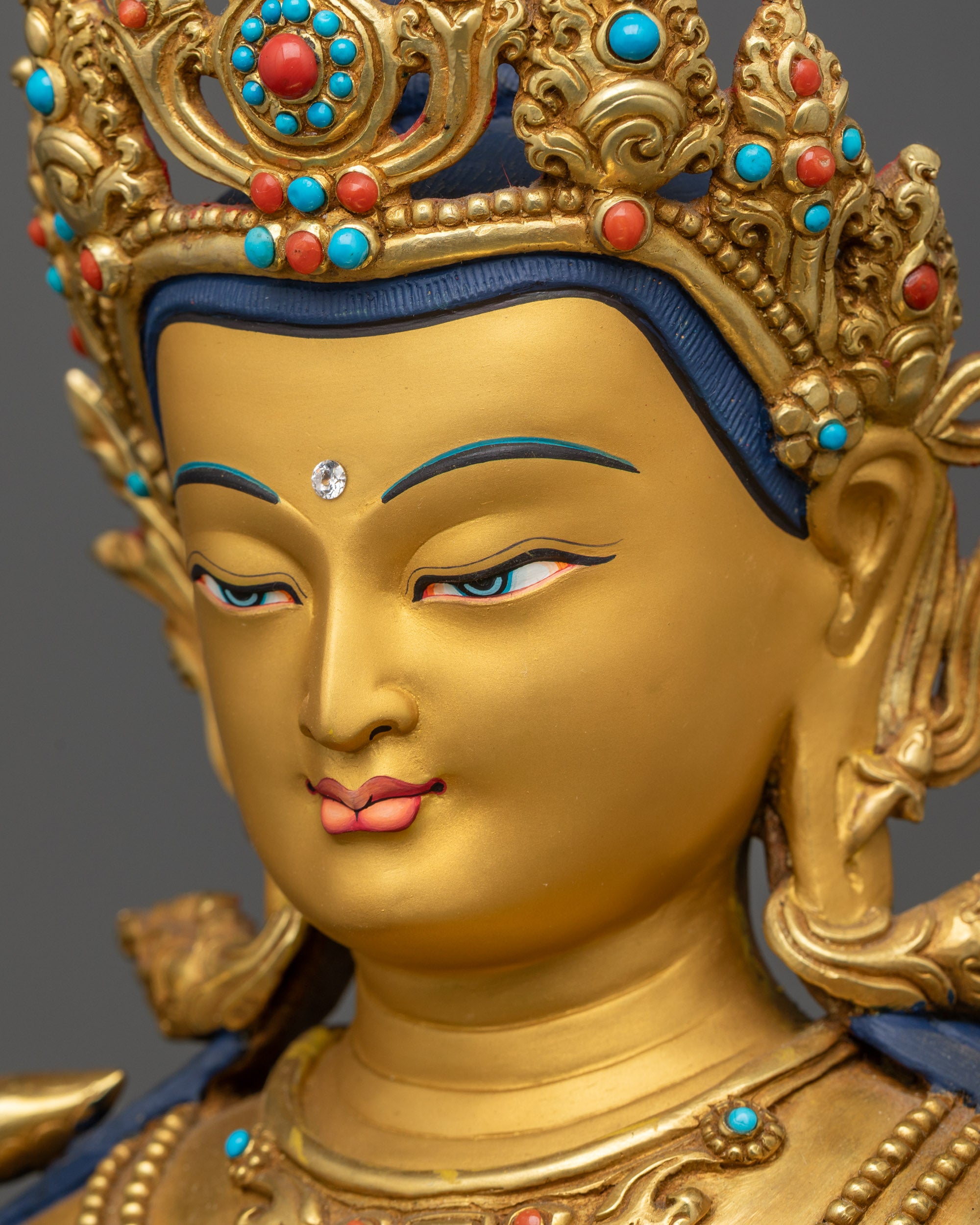 Authentic Bodhisattva Manjushri Statue | Nepalese Lost-Wax Casted Idol