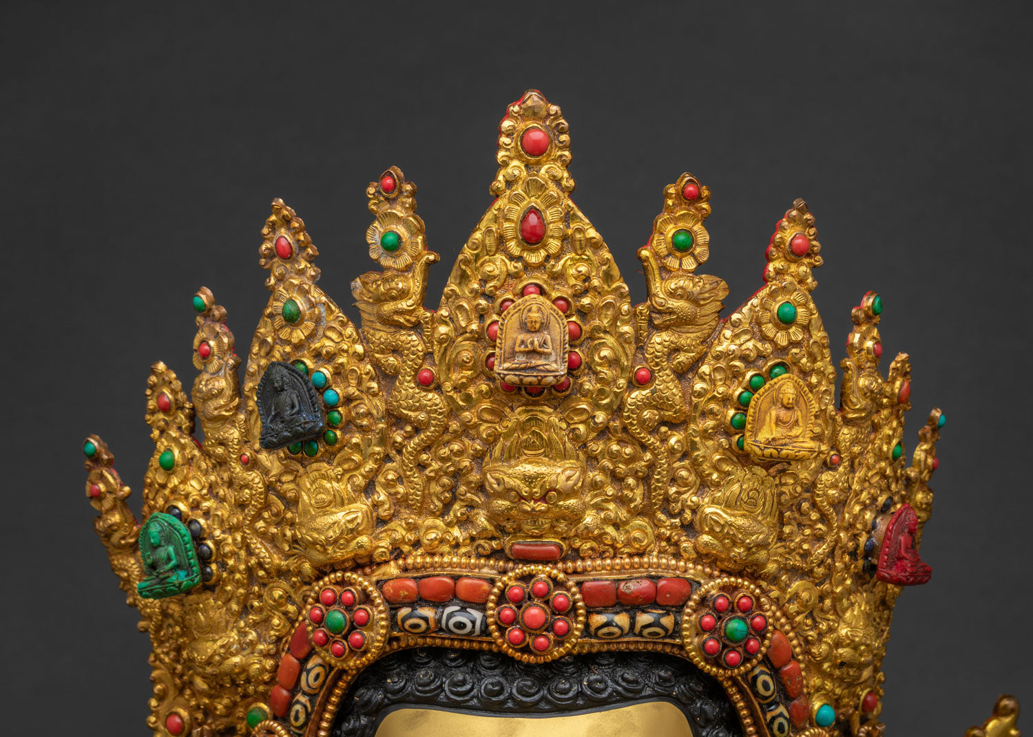 Large Jowo Rinpoche Statue | Traditional Nepalese Metalwork