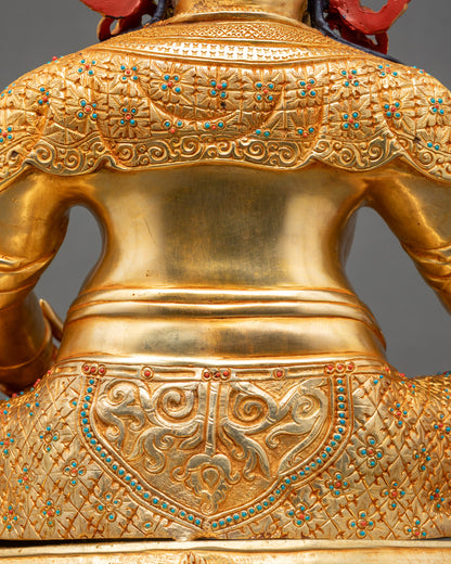 God of Wealth Dzambhala Statue | Handmade Spiritual Art