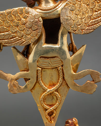 Vajrakilaya Sculpture – Nepalese Protector Deity for Spiritual Obstacles