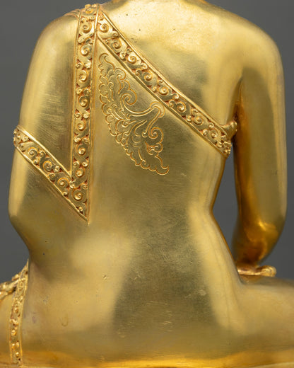 Tibetan Buddha Shakyamuni Statue | Handcrafted in Nepal