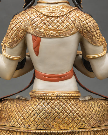 Vibrant Lord Chenrezig Statue | Bodhisattva of Infinite Compassion