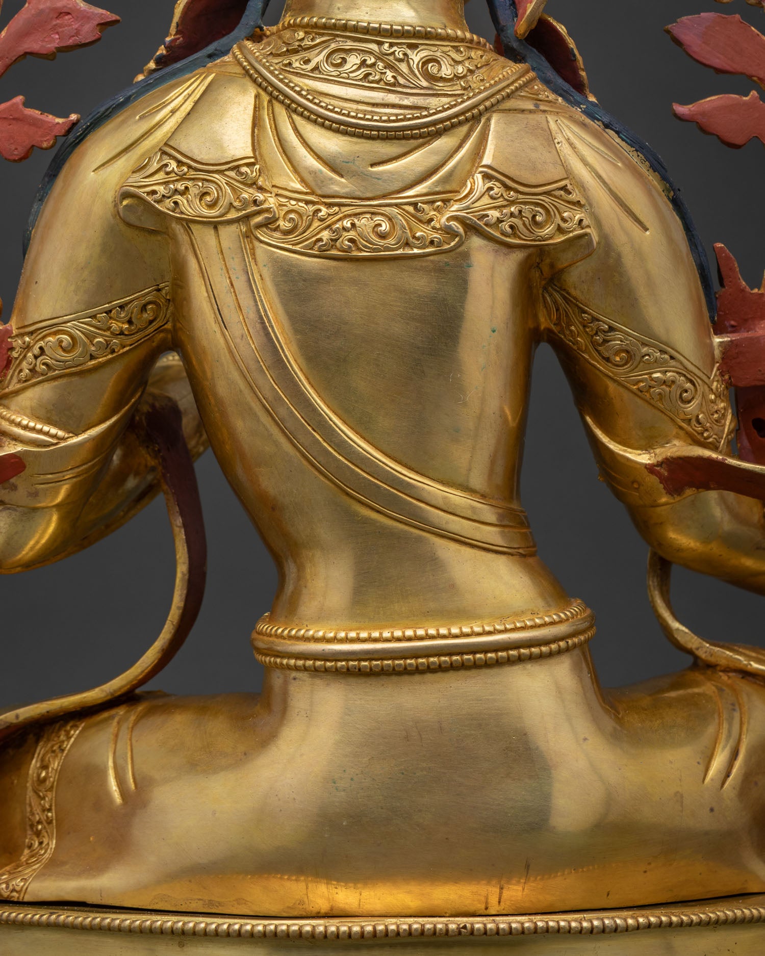 Sacred Green Tara Statue | Traditional Newari Buddhist Artwork