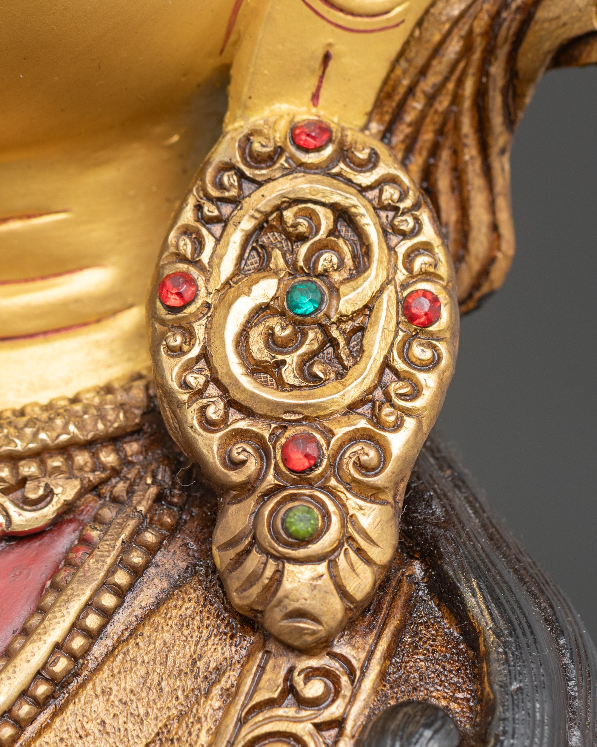 Amitayus Buddha Statue for Longevity | Handcrafted Nepalese Gold Art
