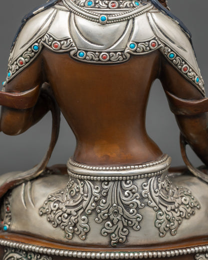 Dukar Oxidized Copper Statue | Handmade Buddhist Spiritual Decor