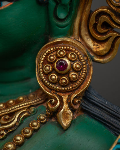Mother Green Tara Statue | Invite Spiritual Harmony & Tranquility Home