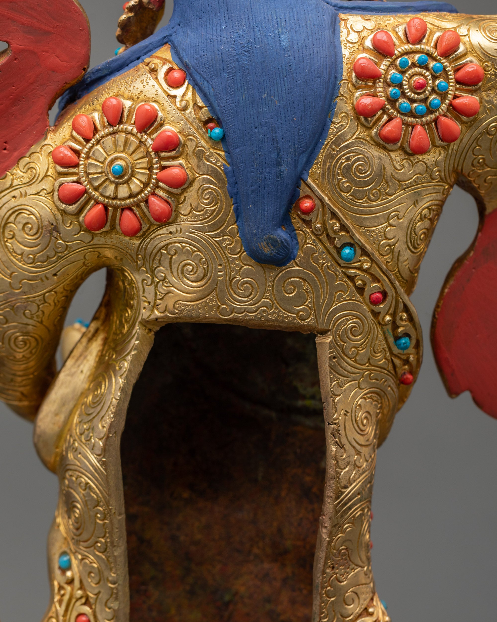 Tibetan Guru Rinpoche Sculpture - Symbol of Protection and Power