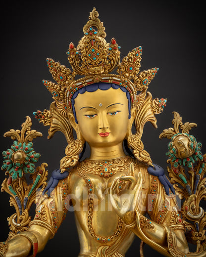 Green Tara Statue