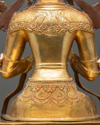 Maitreya Buddha With Throne Statue | Prophesied Future Buddha