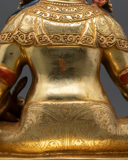 Dzambhala Statue | 24K Gold-Gilded Buddhist Sacred Art