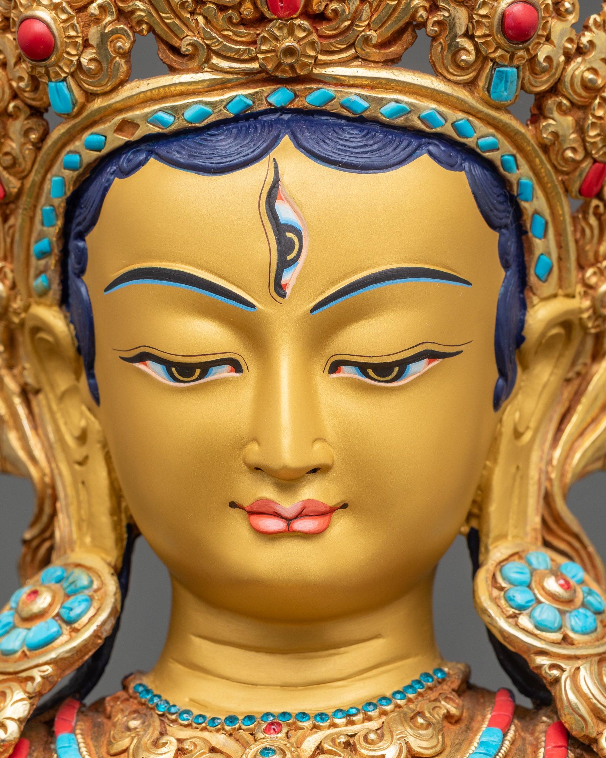 Buy White Tara Statue | Handmade Tibetan Buddhist Sculpture