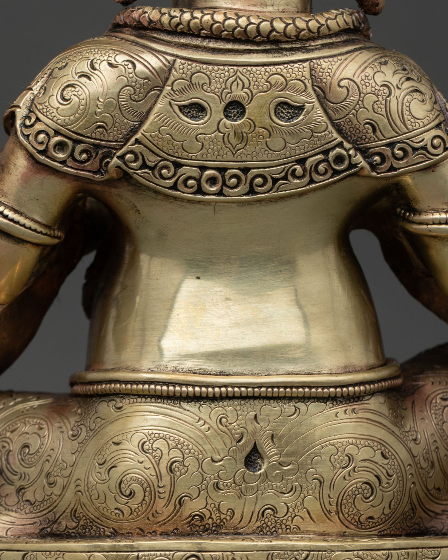 Divine Ganesh Copper Statue | Handmade Buddhist-Hindu Art from Nepal
