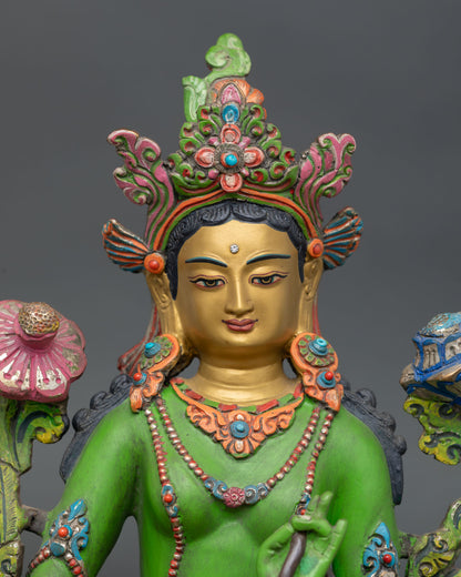 Green Tara Statue