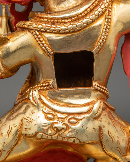 Himalayan Vajrapani Copper Statue | Buddhist Deity for Spiritual Power