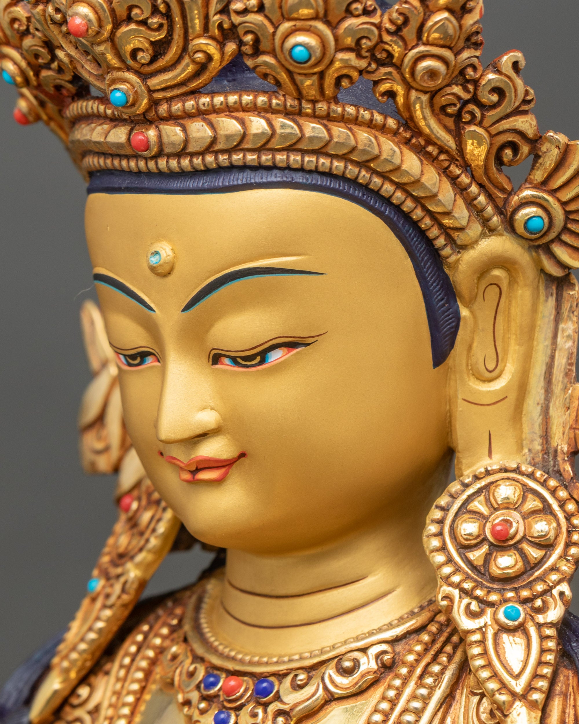 Kshitigarbha Sculpture - Buddhist Deity for Spiritual Guidance