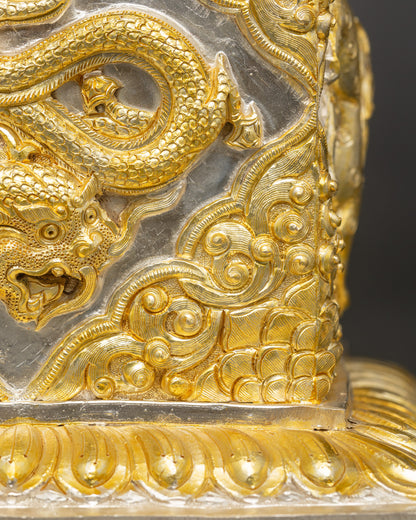 Buddhist Treasure Box for Sacred Ornaments and Jewelry